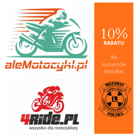 10% rabatu dla kursantów MotoRat w 4Ride i aleMotocykl!