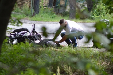 Pozoracja wypadku motocyklowego w Katowicach: zrobiliśmy wypadek, sprawdzaliśmy kierowców! 